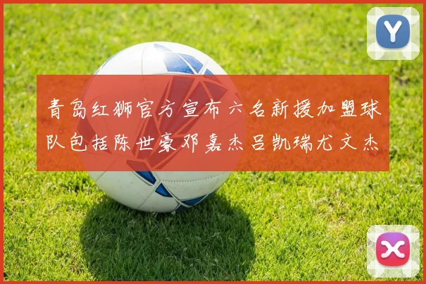 青岛红狮官方宣布六名新援加盟球队包括陈世豪邓嘉杰吕凯瑞尤文杰等球员